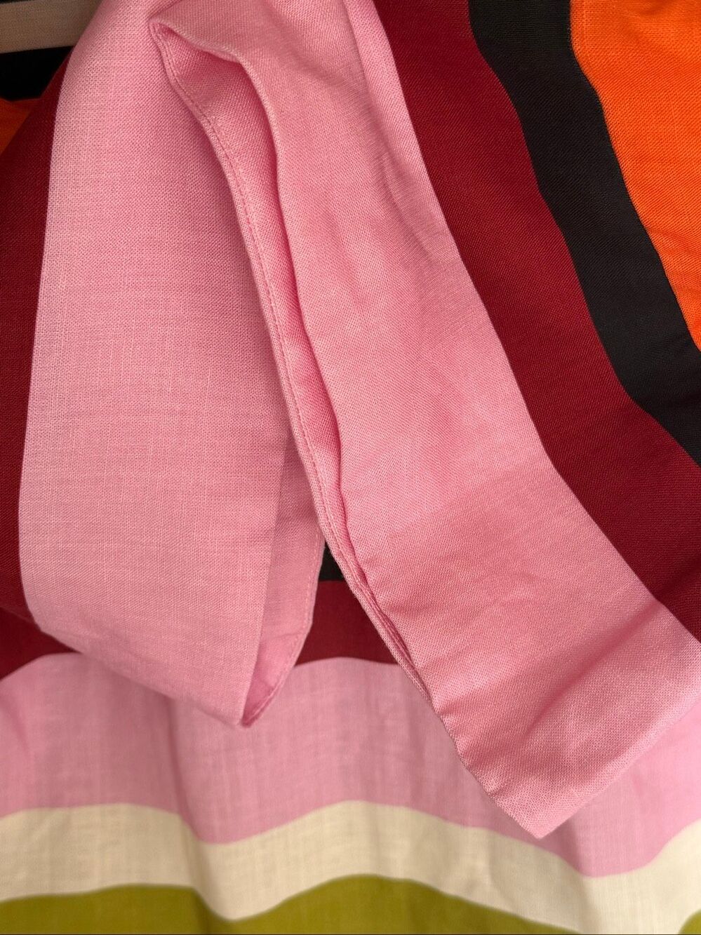 Cala De La Cruz NWOT Siena Luxury Resort Retro Mini Tunic Dress Kimono Sleeves L - Picture 6 of 11